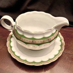 Vintage Eschenbach Bavaria Creamer/Gravy Boat with Saucer